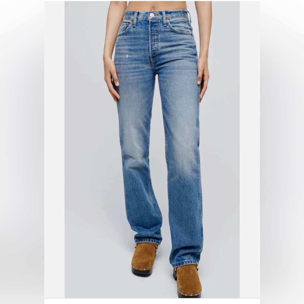90s high waist loose jeans